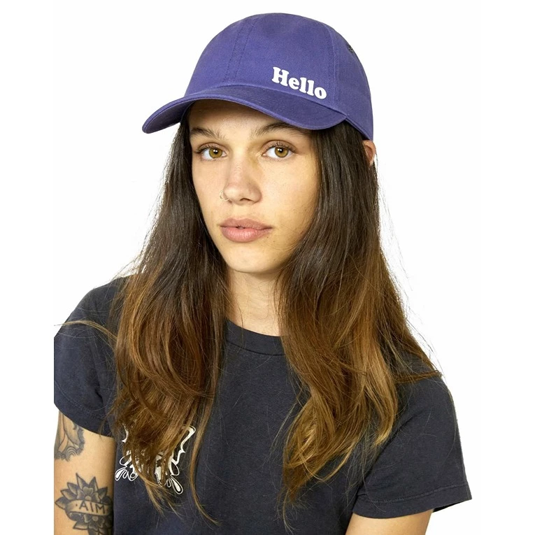 Unique-Solid-Printed-Unisex-Cap-Blue